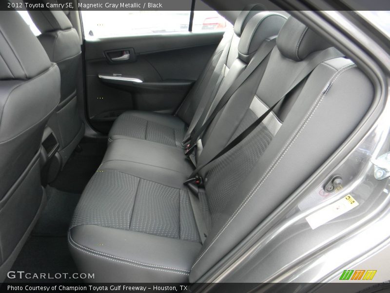 Rear Seat of 2012 Camry SE