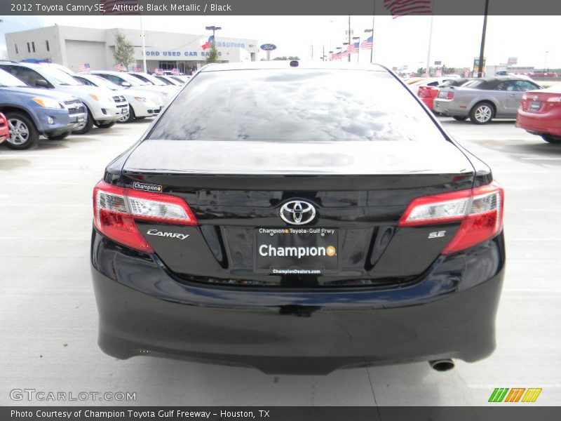 Attitude Black Metallic / Black 2012 Toyota Camry SE