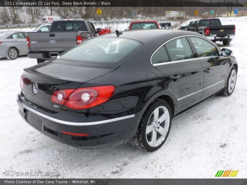 Deep Black Metallic / Black 2011 Volkswagen CC Lux Plus