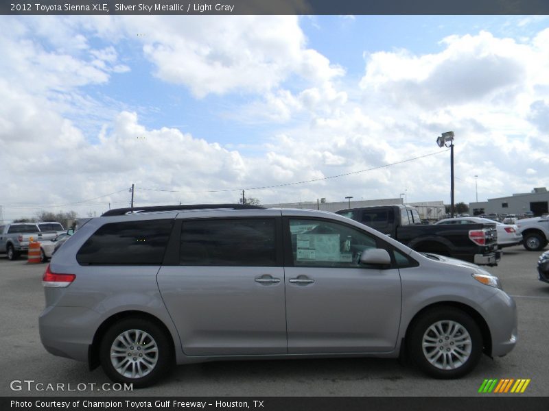 Silver Sky Metallic / Light Gray 2012 Toyota Sienna XLE