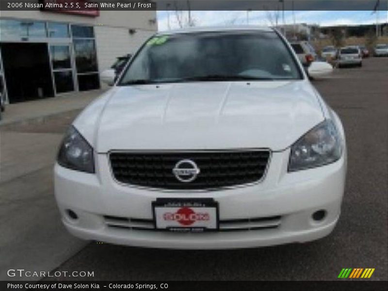 Satin White Pearl / Frost 2006 Nissan Altima 2.5 S