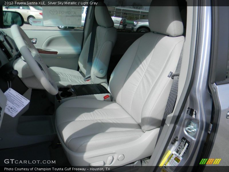 Silver Sky Metallic / Light Gray 2012 Toyota Sienna XLE