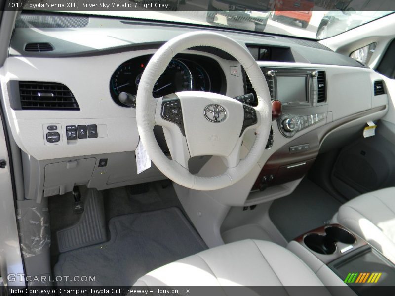 Silver Sky Metallic / Light Gray 2012 Toyota Sienna XLE