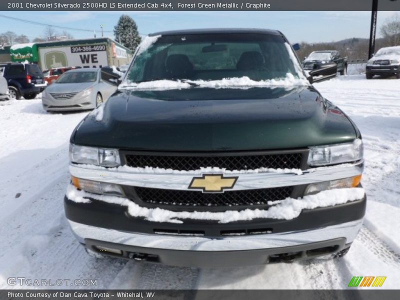 Forest Green Metallic / Graphite 2001 Chevrolet Silverado 2500HD LS Extended Cab 4x4