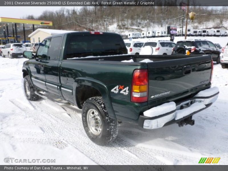 Forest Green Metallic / Graphite 2001 Chevrolet Silverado 2500HD LS Extended Cab 4x4