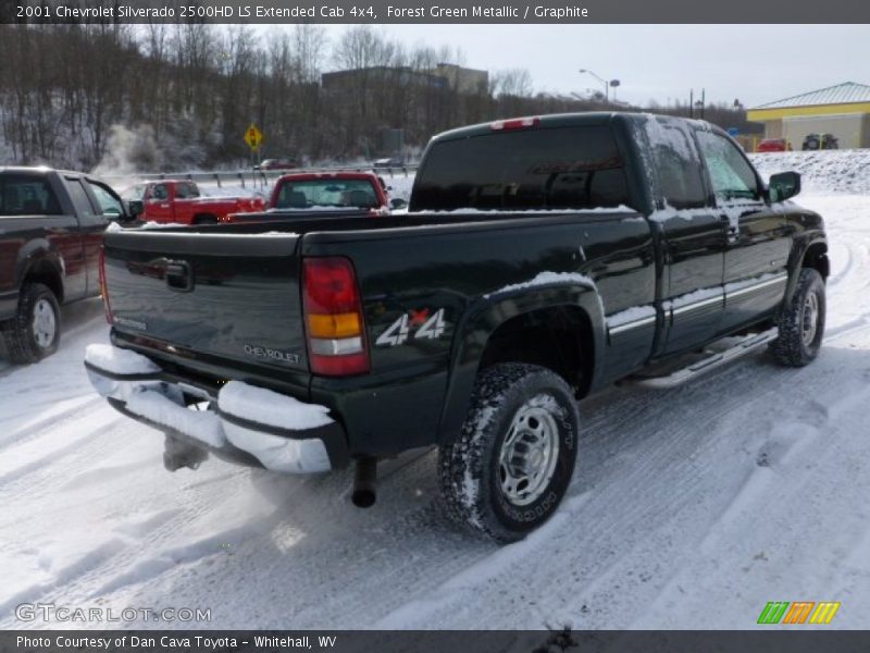 Forest Green Metallic / Graphite 2001 Chevrolet Silverado 2500HD LS Extended Cab 4x4
