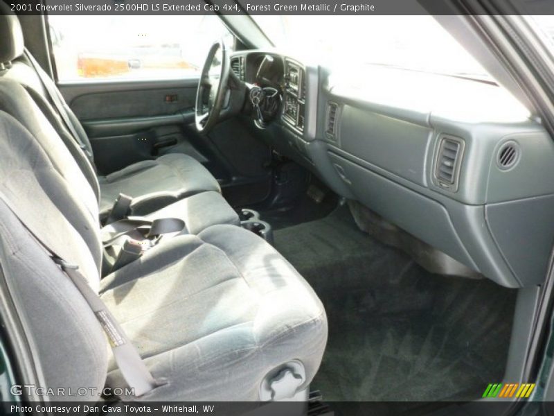Forest Green Metallic / Graphite 2001 Chevrolet Silverado 2500HD LS Extended Cab 4x4