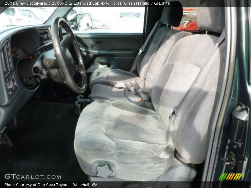 Forest Green Metallic / Graphite 2001 Chevrolet Silverado 2500HD LS Extended Cab 4x4