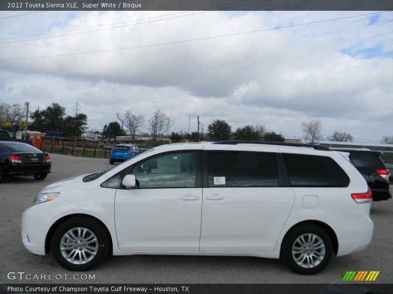 Super White / Bisque 2012 Toyota Sienna XLE