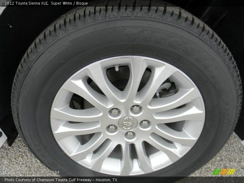 Super White / Bisque 2012 Toyota Sienna XLE