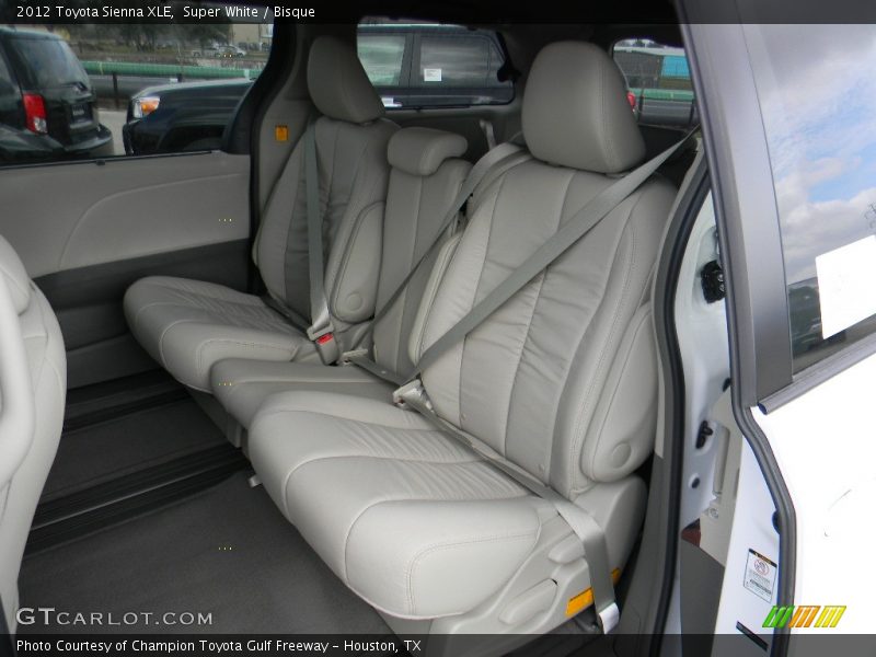 Rear Seat of 2012 Sienna XLE