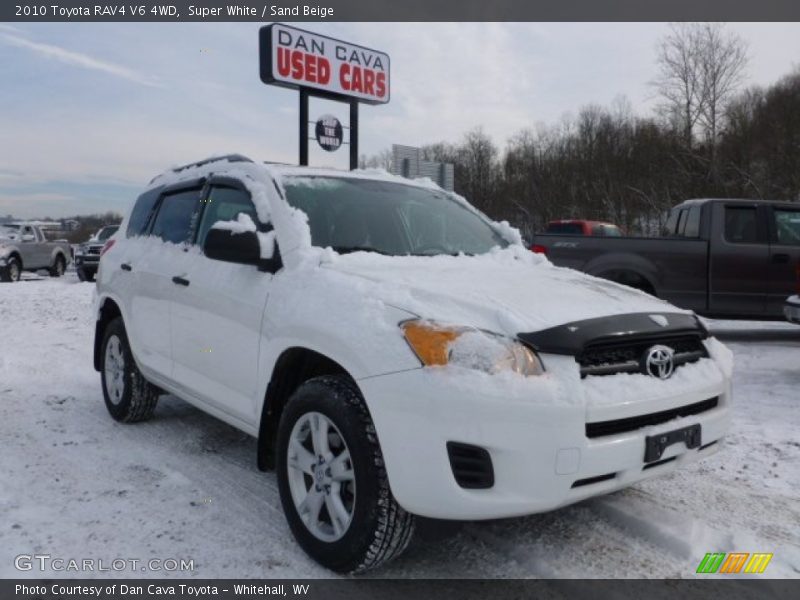 Super White / Sand Beige 2010 Toyota RAV4 V6 4WD