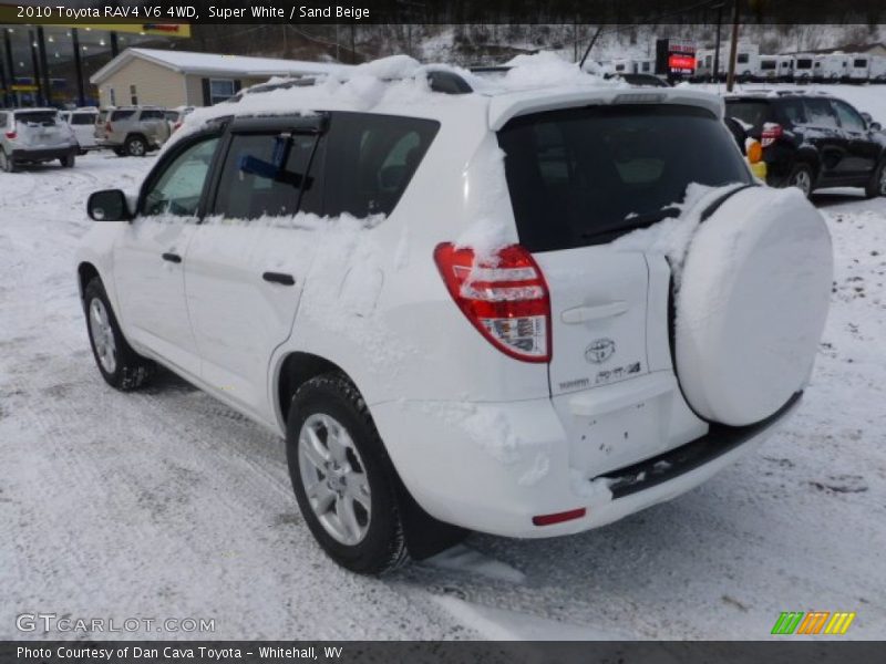 Super White / Sand Beige 2010 Toyota RAV4 V6 4WD