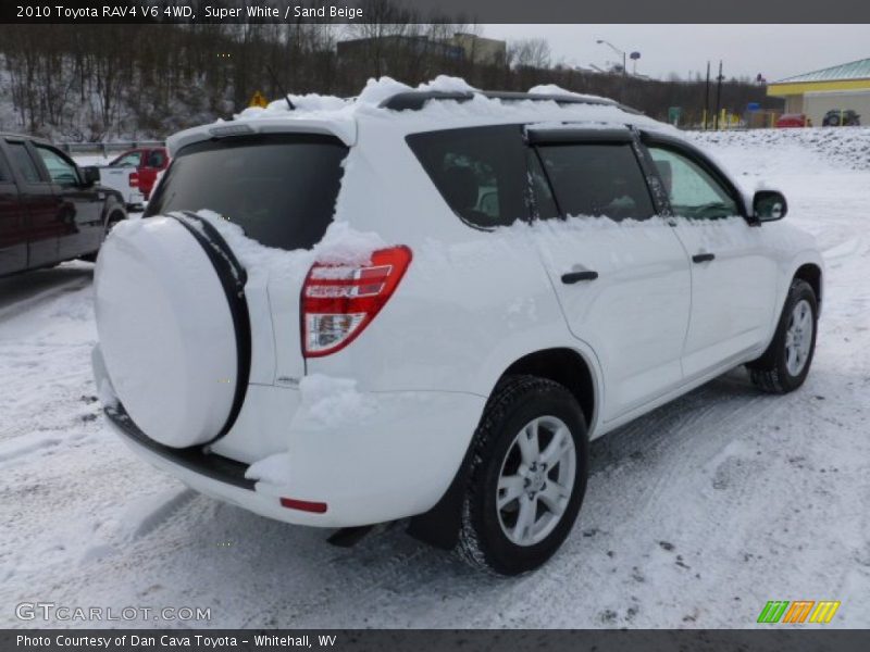 Super White / Sand Beige 2010 Toyota RAV4 V6 4WD