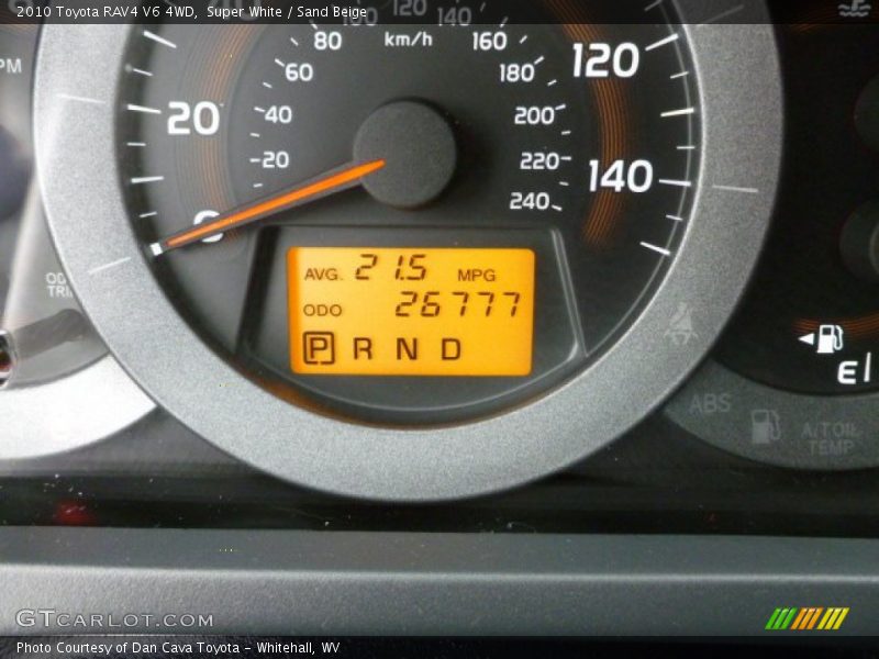 Super White / Sand Beige 2010 Toyota RAV4 V6 4WD