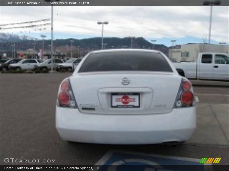 Satin White Pearl / Frost 2006 Nissan Altima 2.5 S