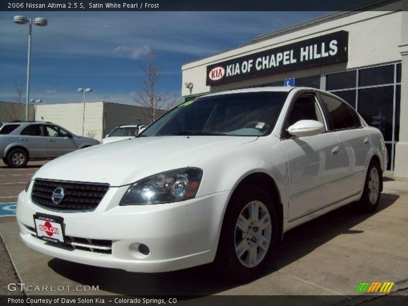 Satin White Pearl / Frost 2006 Nissan Altima 2.5 S