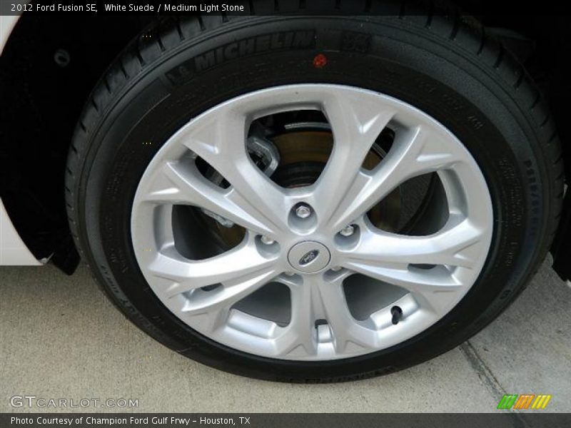 White Suede / Medium Light Stone 2012 Ford Fusion SE