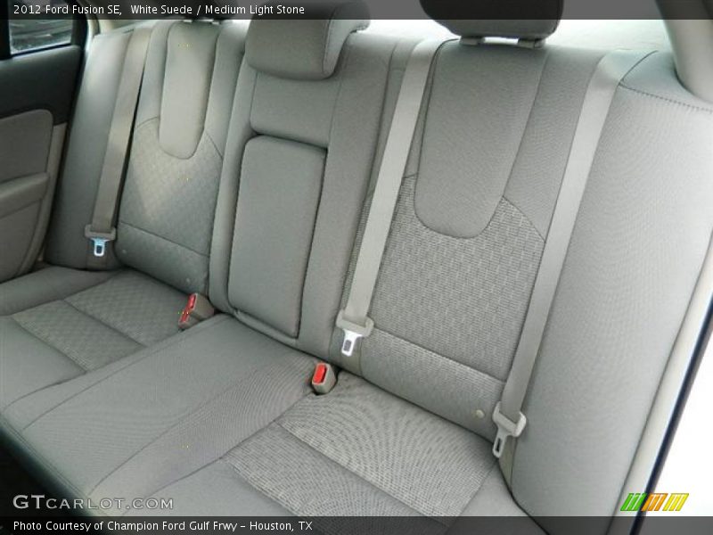 White Suede / Medium Light Stone 2012 Ford Fusion SE