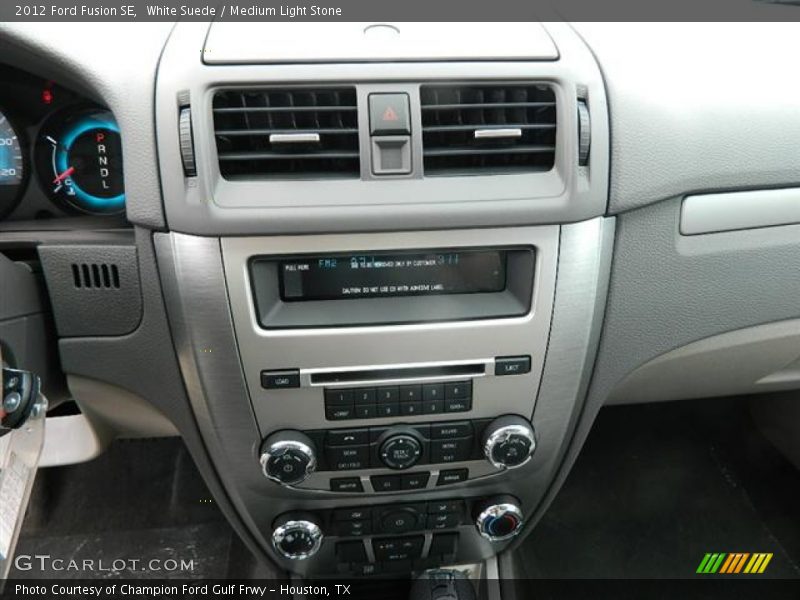 White Suede / Medium Light Stone 2012 Ford Fusion SE