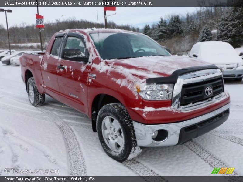 Barcelona Red Metallic / Graphite Gray 2011 Toyota Tundra TRD Double Cab 4x4