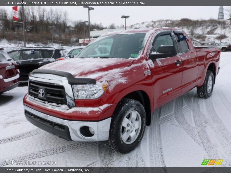 Barcelona Red Metallic / Graphite Gray 2011 Toyota Tundra TRD Double Cab 4x4