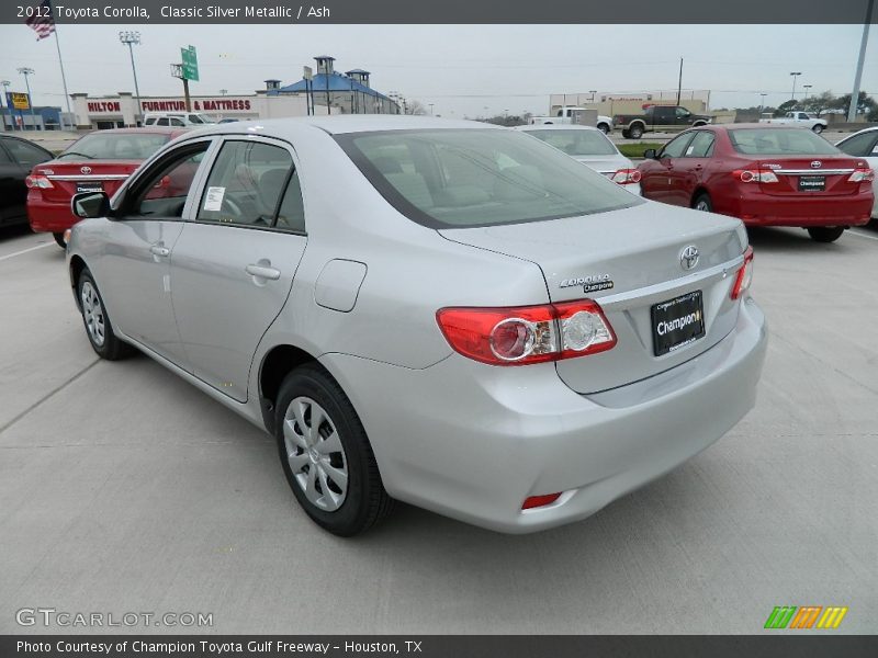 Classic Silver Metallic / Ash 2012 Toyota Corolla