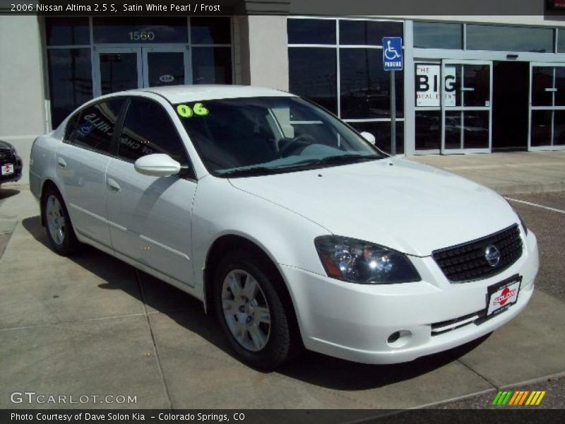 Satin White Pearl / Frost 2006 Nissan Altima 2.5 S
