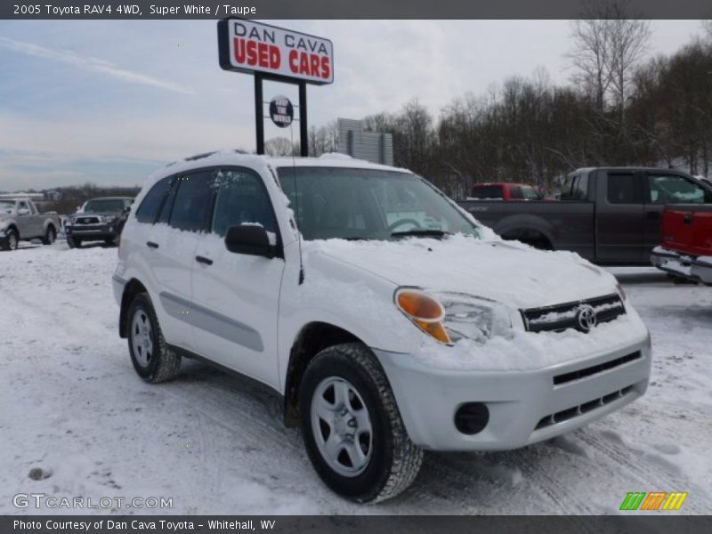 Super White / Taupe 2005 Toyota RAV4 4WD