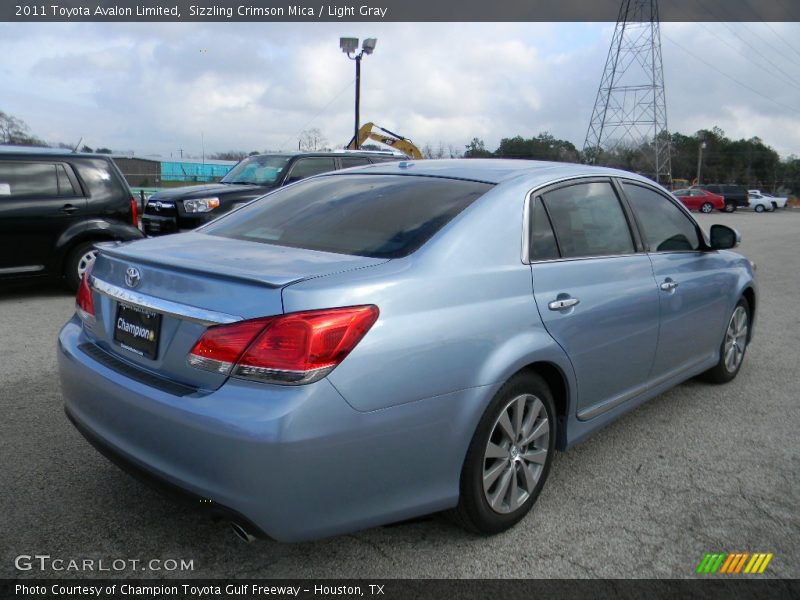 Sizzling Crimson Mica / Light Gray 2011 Toyota Avalon Limited