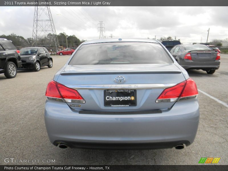 Sizzling Crimson Mica / Light Gray 2011 Toyota Avalon Limited