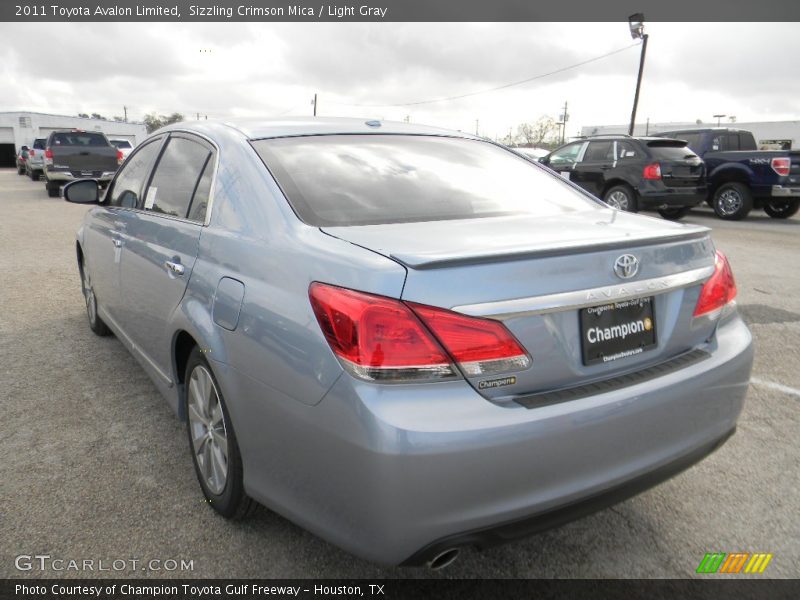 Sizzling Crimson Mica / Light Gray 2011 Toyota Avalon Limited