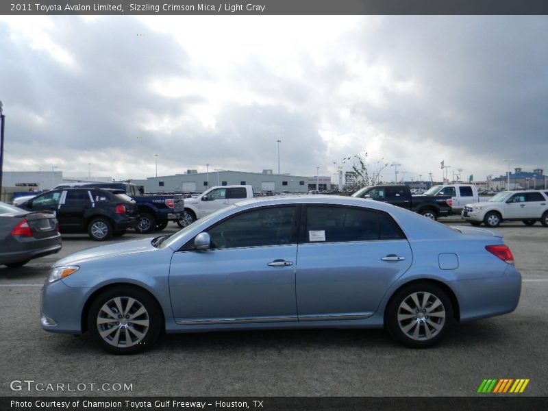 Sizzling Crimson Mica / Light Gray 2011 Toyota Avalon Limited