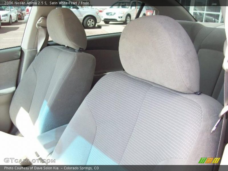 Satin White Pearl / Frost 2006 Nissan Altima 2.5 S
