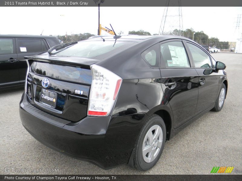 Black / Dark Gray 2011 Toyota Prius Hybrid II