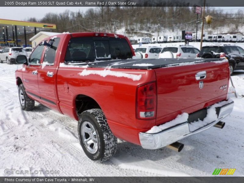 Flame Red / Dark Slate Gray 2005 Dodge Ram 1500 SLT Quad Cab 4x4