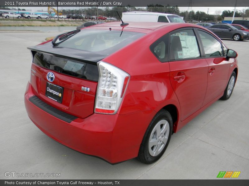 Barcelona Red Metallic / Dark Gray 2011 Toyota Prius Hybrid II