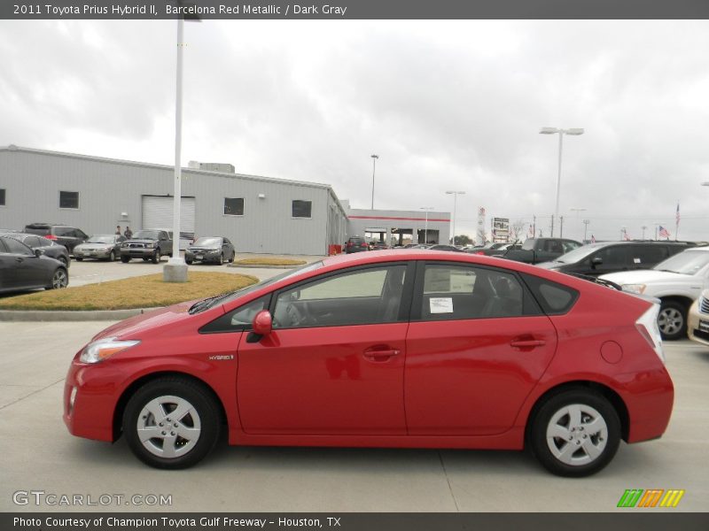  2011 Prius Hybrid II Barcelona Red Metallic
