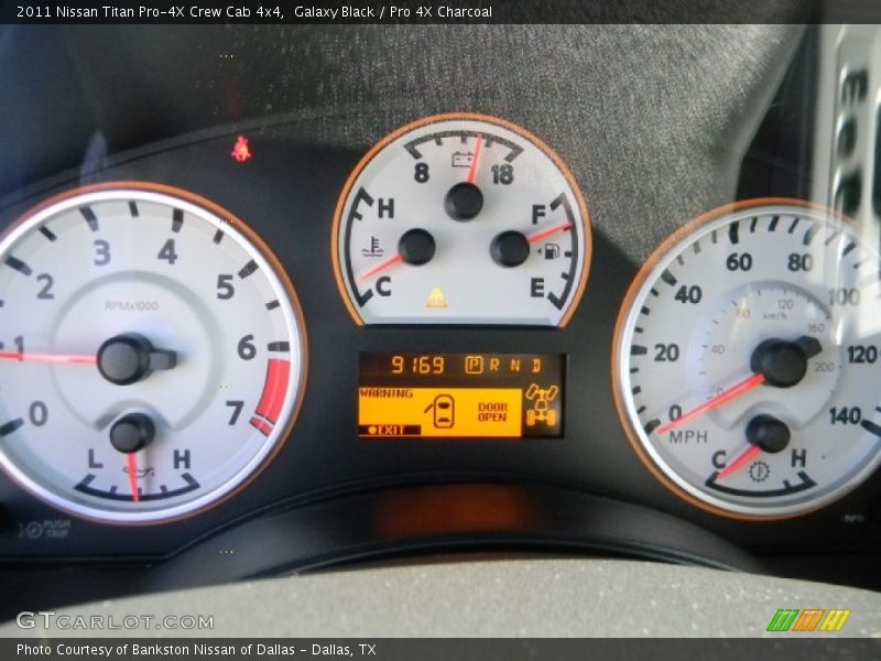 Galaxy Black / Pro 4X Charcoal 2011 Nissan Titan Pro-4X Crew Cab 4x4