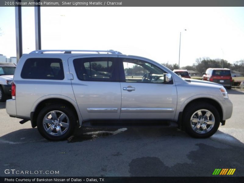 Silver Lightning Metallic / Charcoal 2010 Nissan Armada Platinum