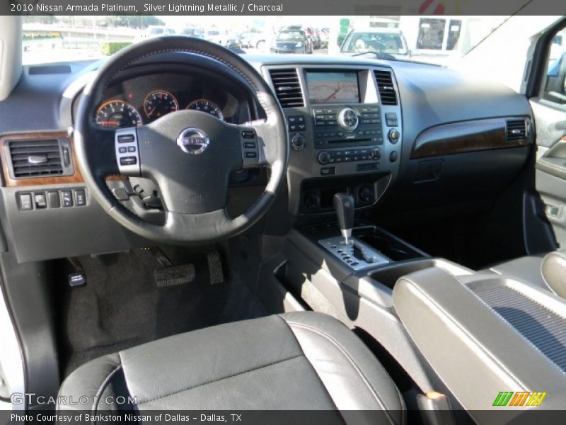Silver Lightning Metallic / Charcoal 2010 Nissan Armada Platinum