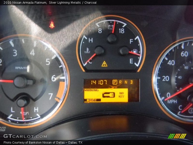 Silver Lightning Metallic / Charcoal 2010 Nissan Armada Platinum