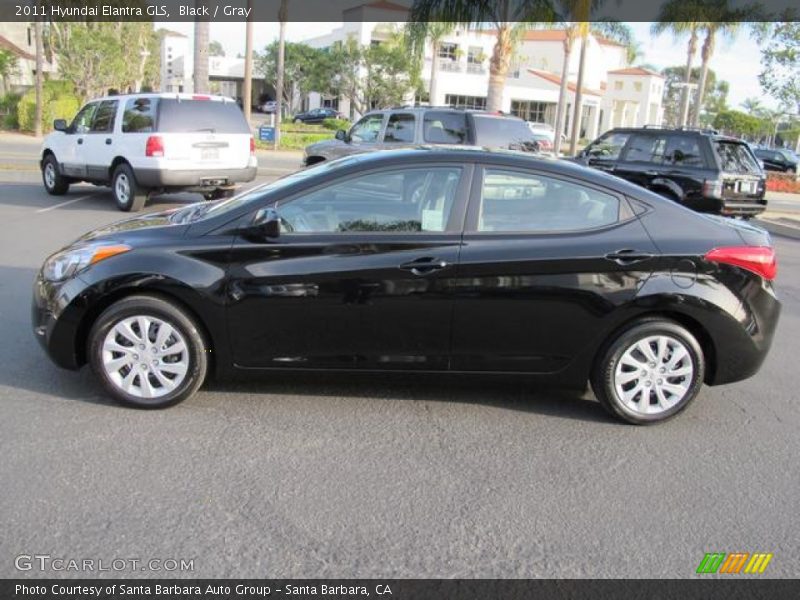 Black / Gray 2011 Hyundai Elantra GLS