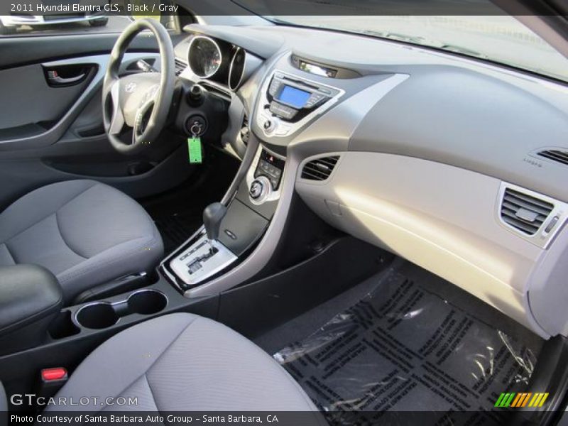Black / Gray 2011 Hyundai Elantra GLS