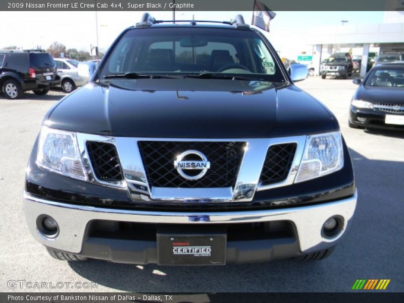 Super Black / Graphite 2009 Nissan Frontier LE Crew Cab 4x4