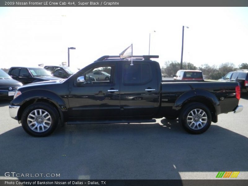 Super Black / Graphite 2009 Nissan Frontier LE Crew Cab 4x4
