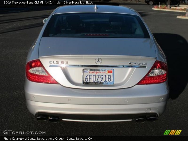 Iridium Silver Metallic / Black 2009 Mercedes-Benz CLS 63 AMG