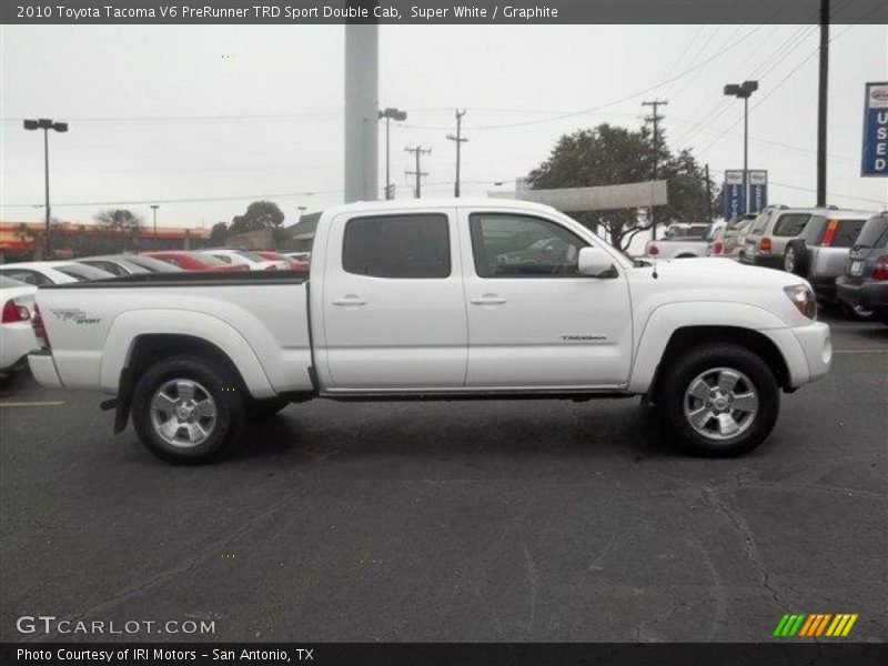 Super White / Graphite 2010 Toyota Tacoma V6 PreRunner TRD Sport Double Cab