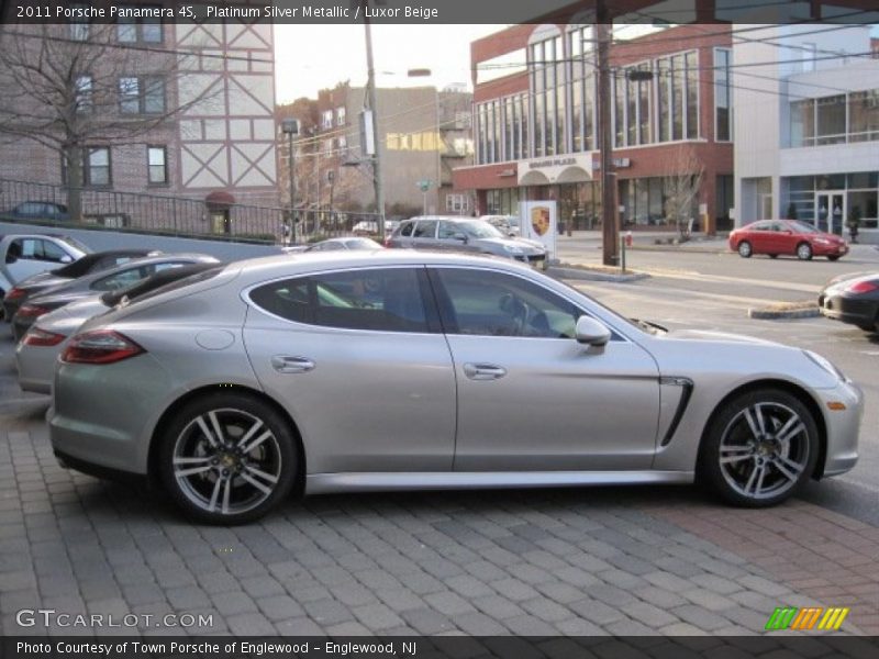 Platinum Silver Metallic / Luxor Beige 2011 Porsche Panamera 4S