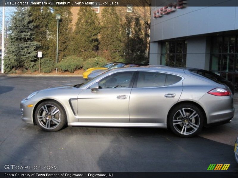 Platinum Silver Metallic / Luxor Beige 2011 Porsche Panamera 4S